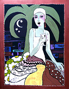 Cocktails and Laughter  Painting by Marilyn Brooks