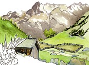 Col de la Cayolle Painting by Joan Cordell