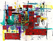 Colored Chaos Drawing by Teddy Campagna