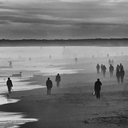 Coney Island Walkers Photograph by Eric Lake