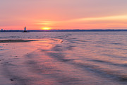 Conimicut Lighthouse Wide Photograph by Bryan Bzdula