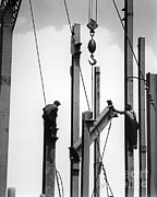 Construction Workers Raising Steel Photograph by H. Armstrong Roberts/ClassicStock Construction Workers Raising Steel Photograph by H. Armstrong Roberts/ClassicStock