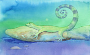 Cool Night Warm Rock Painting by Amy Kirkpatrick Cool Night Warm Rock Painting by Amy Kirkpatrick