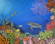 Coral Reef Painting by Amelie Simmons