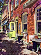 Corning NY - Restaurant with Open Door Photograph by Susan Savad Corning NY - Restaurant with Open Door Photograph by Susan Savad