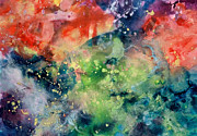 Cosmic Clouds Painting by Lucy Arnold