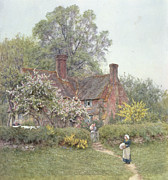 Cottage at Chiddingfold Painting by Helen Allingham