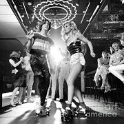 Couple At Roller Disco, C.1970-80s Photograph by H. Armstrong Roberts/ClassicStock