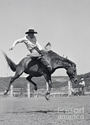Cowboy On Bucking Horse, C.1950s Photograph by Pound/ClassicStock Cowboy On Bucking Horse, C.1950s Photograph by Pound/ClassicStock