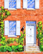 Cozy Rowhouse Style Mixed Media by Mark Tisdale