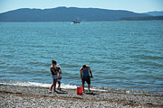Crabbing Family Photograph by Tom Cochran