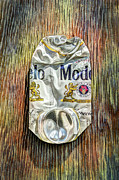 Crushed Beer Can Especial on Plywood 82 Photograph by YoPedro