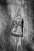 Crushed Silver Light Beer Can on Plywood 80 in BW Photograph by YoPedro