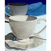 Cups Of Coffee In A Quiet Photograph by Karyn Robinson