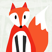 Cute Red And White Fox- Art by Linda Woods Mixed Media by Linda Woods Cute Red And White Fox- Art by Linda Woods Mixed Media by Linda Woods
