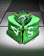 D6 Dragon Digital Art by Stanley Morrison