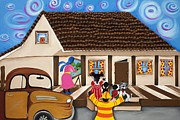 Daddy's Home Painting by Patricia Sabreee