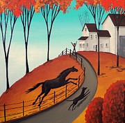 Daily Competition  Painting by Debbie Criswell