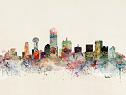 Dallas Skyline Painting by Bri Buckley