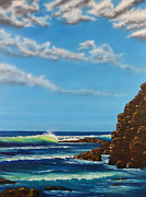 Dana Point Walk Painting by Mary Scott