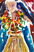 Dancing Hula Painting by Julie Kerns Schaper - Printscapes Dancing Hula Painting by Julie Kerns Schaper - Printscapes