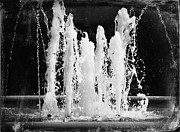 Dancing Waters B/W Photograph by Deborah Kunesh