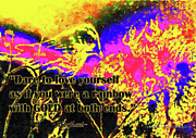 Dare to Love Yourself Rainbow Poster 3rd Edition Digital Art by Aberjhani