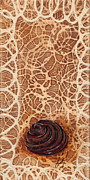 Dark Chocolate Swirl Painting by Daniela Easter