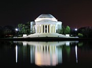 Darkness over the Jefferson Memorial Photograph by M C Hood