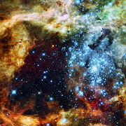 Deep Space Fire and Ice 2 Photograph by Jennifer Rondinelli Reilly - Fine Art Photography