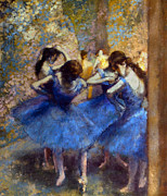 BLUE DANCERS, c1890 Painting by Edgar Degas BLUE DANCERS, c1890 Painting by Edgar Degas