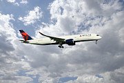 Delta Air Lines - Airbus A350-941 - N502DN Digital Art by Airpower Art