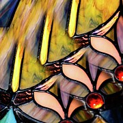 Designs on a lamp Photograph by Winnie Chrzanowski