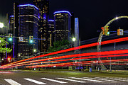 Detroit Light Trails Photograph by Winnie Chrzanowski