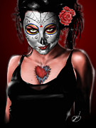 Dia de los muertos The Vapors Painting by Pete Tapang