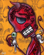 Diablito Painting by Abril Andrade