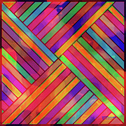 Diagonal Offset Digital Art by Diane Parnell