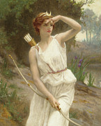 Diana, The Huntress Painting by Guillaume Seignac