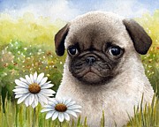 Dog 114 Painting by Lucie Dumas