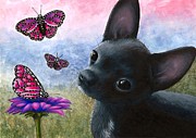 Dog 91 Painting by Lucie Dumas