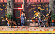 Dog Walkers Digital Art by Daniel Eskridge