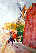 Don Quixote in San Juan Painting by Estela Robles