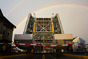 Double Rainbow Mystic Drawbridge Photograph by Kirkodd Photography Of New England