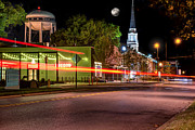 Downtown Bentonville Under a Full Moon Photograph by Gregory Ballos