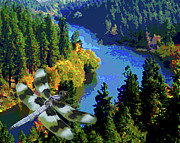 Dragonflight over the Spokane River Photograph by Ben Upham III