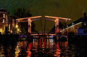 Drawbridge over Amsterdam Canals Photograph by Adam Rainoff