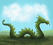 Dream Of A Dragon Painting by Little Bunny Sunshine
