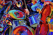 Drums And Friends Painting by Debra Hurd