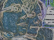 Dual Intensity - Study in Blue Digital Art by Vincent Green