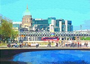Dublin city ireland paintings wall art poster for you  Painting by Mary Cahalan Lee - aka PIXI